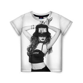 Детская футболка 3D с принтом K-pop девушка в Курске, 100% гипоаллергенный полиэфир | прямой крой, круглый вырез горловины, длина до линии бедер, чуть спущенное плечо, ткань немного тянется | Тематика изображения на принте: cl корея | k pop | айдолы | девушка