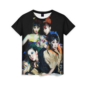 Женская футболка 3D с принтом K-pop девушки в Курске, 100% полиэфир ( синтетическое хлопкоподобное полотно) | прямой крой, круглый вырез горловины, длина до линии бедер | cl корея | k pop | айдолы | девушки