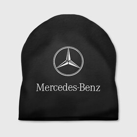 Шапка 3D с принтом Mercedes в Курске, 100% полиэстер | универсальный размер, печать по всей поверхности изделия | benz | mercedes