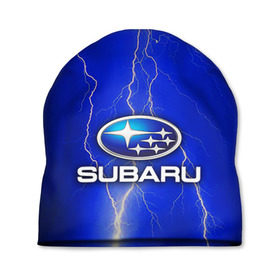 Шапка 3D с принтом Subaru в Курске, 100% полиэстер | универсальный размер, печать по всей поверхности изделия | sti | subaru | wrx | сти | субару
