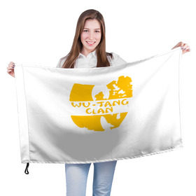 Флаг 3D с принтом Wu Tang Clan в Курске, 100% полиэстер | плотность ткани — 95 г/м2, размер — 67 х 109 см. Принт наносится с одной стороны | Тематика изображения на принте: method man | tang clan | wu tang clan