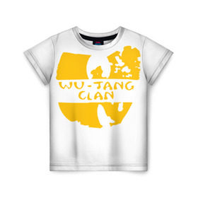 Детская футболка 3D с принтом Wu Tang Clan в Курске, 100% гипоаллергенный полиэфир | прямой крой, круглый вырез горловины, длина до линии бедер, чуть спущенное плечо, ткань немного тянется | method man | tang clan | wu tang clan