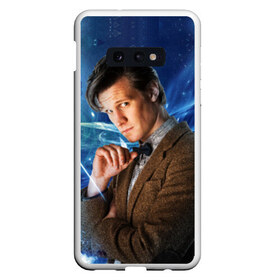 Чехол для Samsung S10E с принтом 11th Doctor Who в Курске, Силикон | Область печати: задняя сторона чехла, без боковых панелей | doctor who | matt | smith | tardis | временной поток | доктор кто | мэтт | смит | тардис