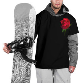 Накидка на куртку 3D с принтом Розы за спиной в Курске, 100% полиэстер |  | за спиной | любовь | подарок | роза | розы | сюрприз | цветы | чувства
