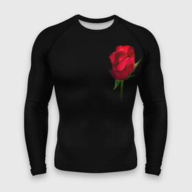 Мужской рашгард 3D с принтом Розы за спиной в Курске,  |  | за спиной | любовь | подарок | роза | розы | сюрприз | цветы | чувства