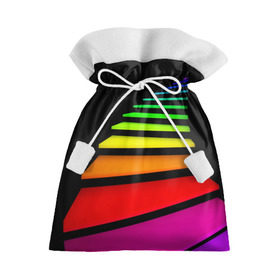 Подарочный 3D мешок с принтом Лестница в Курске, 100% полиэстер | Размер: 29*39 см | лестница | радуга | спектр | цвет | цвета | яркие
