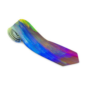 Галстук 3D с принтом Абстракция в Курске, 100% полиэстер | Длина 148 см; Плотность 150-180 г/м2 | кислотный | обстракция | радуга | свет | спектр | цвет | цвета | яркие