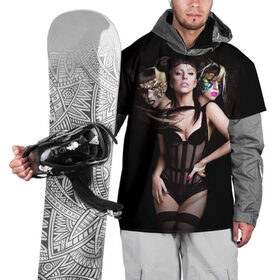 Накидка на куртку 3D с принтом Lady Gaga в Курске, 100% полиэстер |  | 