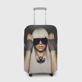 Чехол для чемодана 3D с принтом Lady Gaga в Курске, 86% полиэфир, 14% спандекс | двустороннее нанесение принта, прорези для ручек и колес | Тематика изображения на принте: lady gaga | блондинка | звезда | знаменитость | леди гаага | очки | певица | поп | эпатаж | эпатажная