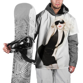 Накидка на куртку 3D с принтом Lady Gaga в Курске, 100% полиэстер |  | lady gaga | блондинка | звезда | знаменитость | леди гаага | певица | поп | эпатаж | эпатажная