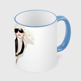 Кружка 3D с принтом Lady Gaga в Курске, керамика | ёмкость 330 мл | lady gaga | блондинка | звезда | знаменитость | леди гаага | певица | поп | эпатаж | эпатажная