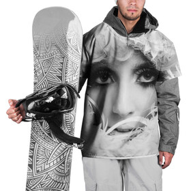 Накидка на куртку 3D с принтом Lady Gaga в Курске, 100% полиэстер |  | lady gaga | белые | блондинка | звезда | знаменитость | леди гаага | певица | перья | поп | эпатаж | эпатажная