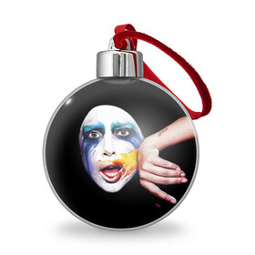 Ёлочный шар с принтом Lady Gaga в Курске, Пластик | Диаметр: 77 мм | lady gaga | взгляд | звезда | знаменитость | леди гаага | певица | поп | портрет | эпатаж | эпатажная