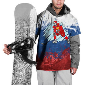 Накидка на куртку 3D с принтом Хоккей в Курске, 100% полиэстер |  | nhl | нхл | хоккеист | хоккей