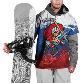 Накидка на куртку 3D с принтом Хоккей 2 в Курске, 100% полиэстер |  | nhl | нхл | хоккеист | хоккей