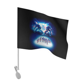 Флаг для автомобиля с принтом Нью-Йорк Рейнджерс в Курске, 100% полиэстер | Размер: 30*21 см | nhl | нхл | нью йорк рейнджерс | хоккеист | хоккей