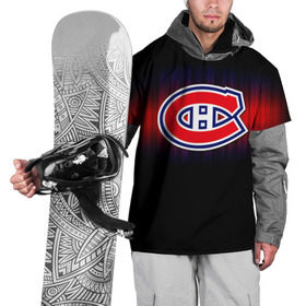Накидка на куртку 3D с принтом Монреаль Канадиенс в Курске, 100% полиэстер |  | nhl | монреаль канадиенс | нхл | хоккеист | хоккей