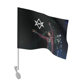 Флаг для автомобиля с принтом BMTH в Курске, 100% полиэстер | Размер: 30*21 см | bring me the horizon | oliver sykes | sempiternal | that’s the spirit | throne | оливер сайкс