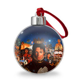 Ёлочный шар с принтом Michael Jackson в Курске, Пластик | Диаметр: 77 мм | майкл джексон
