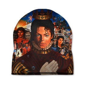 Шапка 3D с принтом Michael Jackson в Курске, 100% полиэстер | универсальный размер, печать по всей поверхности изделия | майкл джексон