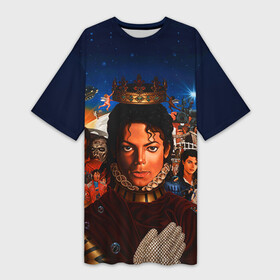 Платье-футболка 3D с принтом Michael Jackson в Курске,  |  | майкл джексон
