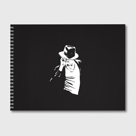 Альбом для рисования с принтом Michael Jackson в Курске, 100% бумага
 | матовая бумага, плотность 200 мг. | Тематика изображения на принте: майкл джексон