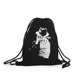 Рюкзак-мешок 3D с принтом Michael Jackson в Курске, 100% полиэстер | плотность ткани — 200 г/м2, размер — 35 х 45 см; лямки — толстые шнурки, застежка на шнуровке, без карманов и подкладки | майкл джексон