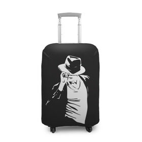 Чехол для чемодана 3D с принтом Michael Jackson в Курске, 86% полиэфир, 14% спандекс | двустороннее нанесение принта, прорези для ручек и колес | майкл джексон