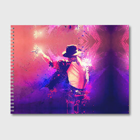 Альбом для рисования с принтом Michael Jackson в Курске, 100% бумага
 | матовая бумага, плотность 200 мг. | Тематика изображения на принте: джексон | майкл