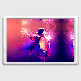Магнит 45*70 с принтом Michael Jackson в Курске, Пластик | Размер: 78*52 мм; Размер печати: 70*45 | джексон | майкл