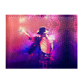 Обложка для студенческого билета с принтом Michael Jackson в Курске, натуральная кожа | Размер: 11*8 см; Печать на всей внешней стороне | джексон | майкл