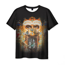 Мужская футболка 3D с принтом Michael Jackson в Курске, 100% полиэфир | прямой крой, круглый вырез горловины, длина до линии бедер | майкл джексон