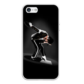 Чехол для iPhone 5/5S матовый с принтом Michael Jackson в Курске, Силикон | Область печати: задняя сторона чехла, без боковых панелей | майкл джексон