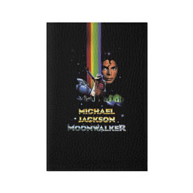 Обложка для паспорта матовая кожа с принтом Michael Jackson в Курске, натуральная матовая кожа | размер 19,3 х 13,7 см; прозрачные пластиковые крепления | майкл джексон
