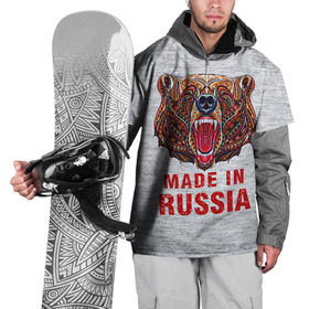 Накидка на куртку 3D с принтом made in Russia в Курске, 100% полиэстер |  | Тематика изображения на принте: bear | made | made in russia | russia | злой | медведь | пасть | русский | я | я русский