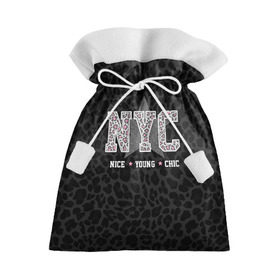 Подарочный 3D мешок с принтом NYC в Курске, 100% полиэстер | Размер: 29*39 см | Тематика изображения на принте: chick | meow | nice | nyc | swag | young | девушке | киса | киска | львица | мода | мяу | свэг | тигрица