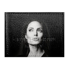Обложка для студенческого билета с принтом Анжелина Джоли в Курске, натуральная кожа | Размер: 11*8 см; Печать на всей внешней стороне | angelina jolie | американская актриса | анжелина джоли | режиссёр | фотомодель | ценарист