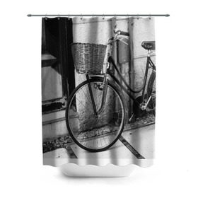Штора 3D для ванной с принтом Велосипед в Курске, 100% полиэстер | плотность материала — 100 г/м2. Стандартный размер — 146 см х 180 см. По верхнему краю — пластиковые люверсы для креплений. В комплекте 10 пластиковых колец | bike | байк | велосипед | италия | стиль