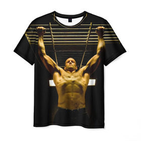 Мужская футболка 3D с принтом Джейсон Стэйтем в Курске, 100% полиэфир | прямой крой, круглый вырез горловины, длина до линии бедер | Тематика изображения на принте: jason statham | актёр | английский | джейсон стэйтем