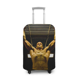 Чехол для чемодана 3D с принтом Джейсон Стэйтем в Курске, 86% полиэфир, 14% спандекс | двустороннее нанесение принта, прорези для ручек и колес | Тематика изображения на принте: jason statham | актёр | английский | джейсон стэйтем