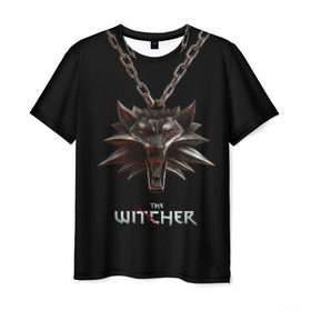 Мужская футболка 3D с принтом The Witcher в Курске, 100% полиэфир | прямой крой, круглый вырез горловины, длина до линии бедер | ведьмак