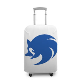 Чехол для чемодана 3D с принтом Sonic X logo в Курске, 86% полиэфир, 14% спандекс | двустороннее нанесение принта, прорези для ручек и колес | hedgehog | sega | sonic | sonic x | sonic x logologo | соник