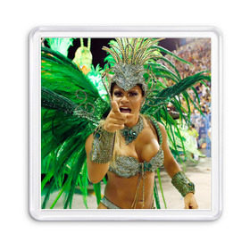 Магнит 55*55 с принтом Карнавал в Рио в Курске, Пластик | Размер: 65*65 мм; Размер печати: 55*55 мм | 