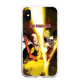 Чехол для iPhone XS Max матовый с принтом One punch man в Курске, Силикон | Область печати: задняя сторона чехла, без боковых панелей | anime | ван пач ман | ван пач мен | ванпанчман | ванпанчмен | ванпачман | ванпачмен | генос | сайтама