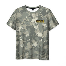 Мужская футболка 3D с принтом AB IV - в Курске, 100% полиэфир | прямой крой, круглый вырез горловины, длина до линии бедер | армия | военный | группа | крови | служба