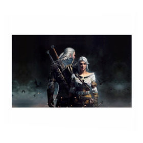 Бумага для упаковки 3D с принтом Geralt and Ciri в Курске, пластик и полированная сталь | круглая форма, металлическое крепление в виде кольца | ciri | gerald | roach | wild hunt | witcher | ведьмак | ведьмы | геральд | дикая охота | йен | йеннифер | плотва | цири