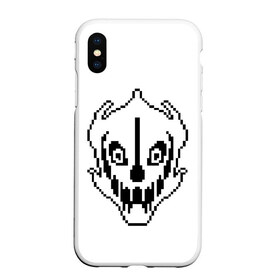 Чехол для iPhone XS Max матовый с принтом Undertale Gaster Blaster в Курске, Силикон | Область печати: задняя сторона чехла, без боковых панелей | 