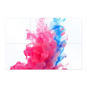 Магнитный плакат 3Х2 с принтом Взрыв красок в Курске, Полимерный материал с магнитным слоем | 6 деталей размером 9*9 см | Тематика изображения на принте: краски | розовый | яркий