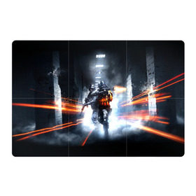 Магнитный плакат 3Х2 с принтом Battlefield Hardline в Курске, Полимерный материал с магнитным слоем | 6 деталей размером 9*9 см | Тематика изображения на принте: battlefield | game | hardline | игра