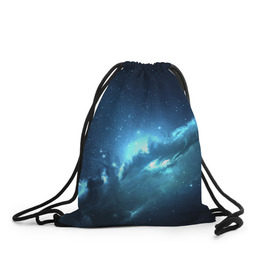 Рюкзак-мешок 3D с принтом Atlantis Nebula в Курске, 100% полиэстер | плотность ткани — 200 г/м2, размер — 35 х 45 см; лямки — толстые шнурки, застежка на шнуровке, без карманов и подкладки | вселенная | галактика | звезда | космос | небеса